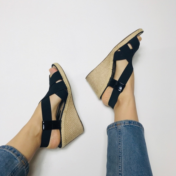 Andre Assous Elastic Wedge Espadrille shoes - Picture 5 of 6